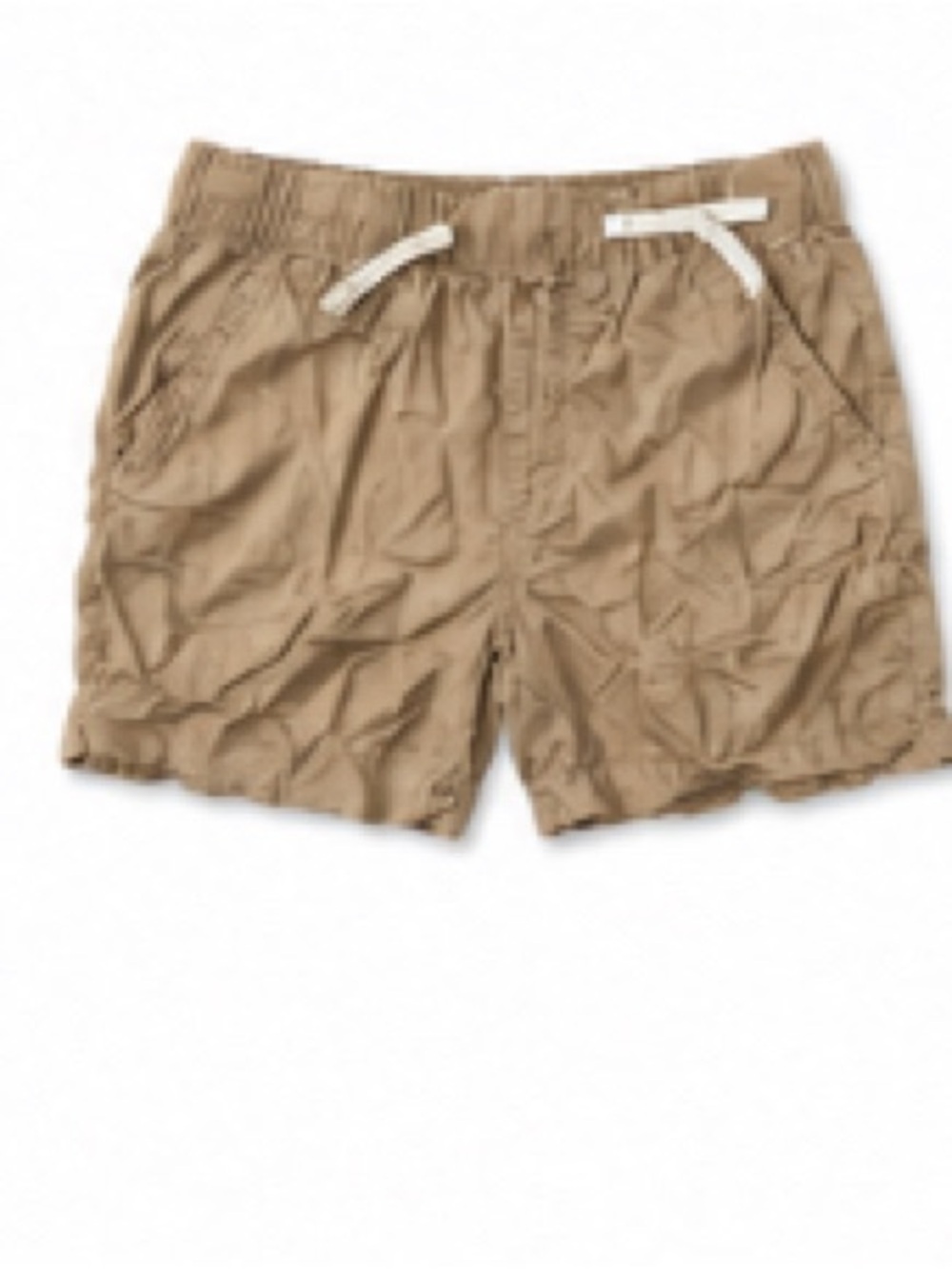 H&M Tan Casual Drawstring Shorts with White Ties